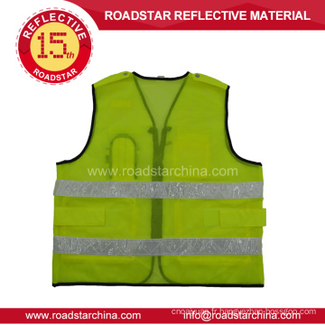 HI viz gilet de sécurité réfléchissant avec poches